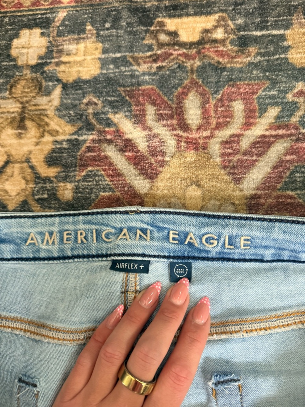 American Eagle Outfitters Light Blue Slim Straight Jeans - Picture 5 of 8